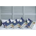 thumbnail image 2 of Ambesonne Christmas Throw Pillow Cover 4 Pack, Winter Landscape, 18", White Blue, 2 of 7