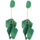 thumbnail image 1 of 1 par (verde) Pendientes colgantes de pétalos de rosa acrílicos para mujer Pendientes largos de flores de rosas en niveles Declaración bohemia Pendientes de borlas florales de resina exagerada JM, 1 of 5