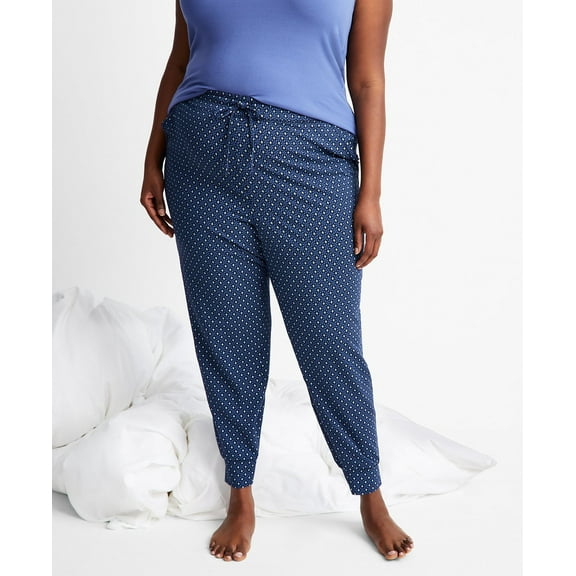 State of Day Women's Jogger Pajama Pants Size Medium - Diamond Geo