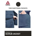 thumbnail image 2 of Reebok Women's Scrub Jacket with Stretch Fabric and 6 Pockets, 1 Pack Sizes S-2XL, 2 of 6