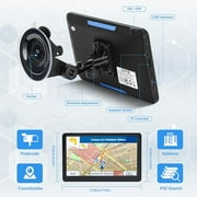 GPS Navigator for Car Truck RV, 7 Inch Touch Screen, Latest 2025 Maps for Car GPS, Support Voice Turn-by-Turn Guidance, Speed and Red Light Warning, Custom Truck Routing