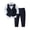 Black, variant on Baby Boys Gentleman Bowtie Formal Outfit Suits Tuxedo Vest Wedding Party Suit (Wine,9-12 Months)
