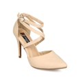 thumbnail image 1 of DbDk EH16 Women Leatherette Pointy Toe d'Orsay Strappy Stiletto Pump, 1 of 5