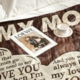 thumbnail image 4 of Gifts for Mom, Mothers Day Birthday Gifts for Mom from Son, Mom Gifts, Blanket Presents for Mother''s Day, Christmas, Birthday Gifts for Mom, Soft Cozy Flannel Throw Blanket 60x50 Inches, 4 of 6