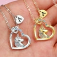 thumbnail image 6 of SEPARQI Women 26 Letter Universal Unicorn Heart Pendant Necklace Female, 6 of 6