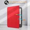 thumbnail image 4 of SaniMore for All-New Kindle (11th Generation-2022 Release) 6" Case, Auto Sleep/Wake, Lightweight Rugged PC Case with Tri-Fold Kickstand for Kindle 11th Gen 2022 Women Men, Red, 4 of 5