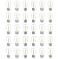 thumbnail image 1 of 30-Pack Outdoor String Light Bulbs, Waterproof S14 Replacement Bulb, E26 Base Warm White, 1 of 5
