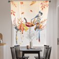 thumbnail image 3 of Orange Blue Pumpkins Fall Balloon Curtains for Windows, Bedroom Curtains 54 Inch Length, Thanksgiving Sunflower Birds Ombre Tie Up Curtains Panels Thermal Insulated Bathroom Curtains Window 42"x54", 3 of 8