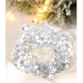 thumbnail image 4 of Triani 2Rolls Sparkly Star Tinsel Garlands Metallic Garland Wired Garland for Wreath Making Decoration Festive Ornament Accessory for Gift Wrapping and DIY Craft Projects(Silver), 4 of 7