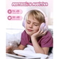 thumbnail image 3 of Auriculares Bluetooth Diadema Inalámbricos Para Niños 45h Rosa/Morado, 3 of 4