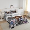thumbnail image 2 of Highland Cow Bedding Set ,Garden Windmill Decor Quilt Country Lodge Cabin Comforter Set Western Animal Farm House Cottage Twin Duvet Insert,Flowers Rustic Home Decor Farmhouse Decor, 2 of 5