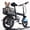 14'' Black basket, variant on Electric Folding Bike for Teenager and Adults, 12AH Removable Battery 14" Electric Bike 500W Motor, 20+ Miles Range, Mini Ebike for City Commuter, UL2849