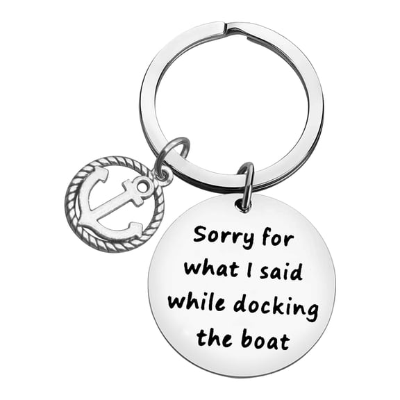 Funny Sailor Gifts Apology Keychain Gift Sorry Keyring Sorry for What I Said While Docking the Boat Apologizing Gifts Funny Boating Gifts for Captain Skipper Nautical Enthusiast Birthday Christmas