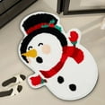 thumbnail image 3 of YANHAIGONG Merry Christmas Door Mat,Christmas Door Rug Outdoor,Christmas Door Mat Indoor,Christmas Snowman Bathroom Mat,Absorbent and Easy to Dry Non-slip Bathroom Mat Carpet, 3 of 7