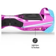 thumbnail image 4 of Jetson Rave Hoverboard, Pink, Bluetooth Speaker, Customizable LED Light-up Wheels, 12+, 4 of 7
