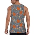 thumbnail image 3 of Haiem Floral Squirrel Men Workout Tank Top Gym Bodybuilding Sleeveless Muscle T Shirts Athletic Tank Breathable Workout Shirt-Small, 3 of 9