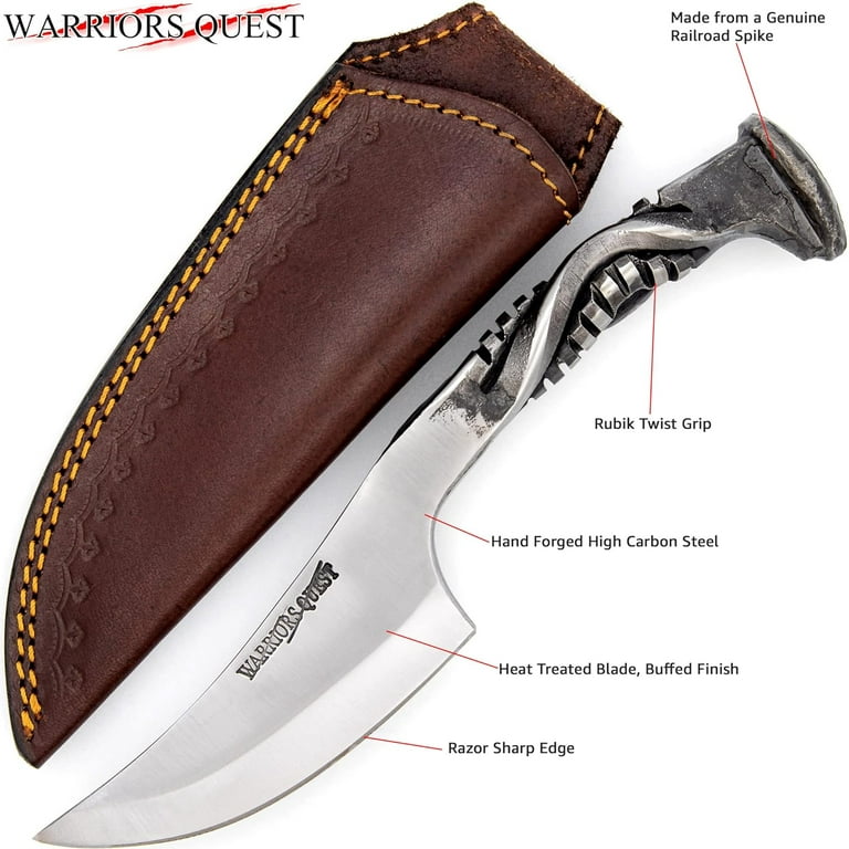 Armory Replicas Shift Gears Railroad Spike Knife Hand Forged