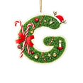 thumbnail image 2 of Ikohbadg 26 Letter Ornaments for Christmas Tree Decoration, Personalized Hanging Pendant Xmas Alphabet for Christmas Initial Ornament, DIY Craft Ornaments, Christmas Gifts for Family Friends (G), 2 of 6