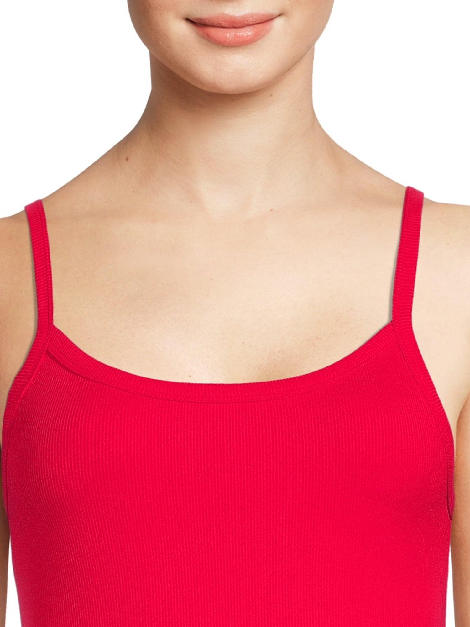 No Boundaries Juniors Rib Cami Top, Available 1-Pack, 5-Pack