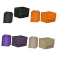 thumbnail image 2 of 4 cajas para de cartas, contenedor de cuero PU Premium con cierre magnético, pantalla resistente, almacenamiento de tarjetas de juego de 4,09 Negro Naranja Púrpura, 2 of 8