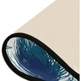thumbnail image 3 of Kitchen Rugs and Mats Non-Skid Washable Runner Rugs Blue Feather Abstract Art Long 72x24 inch for Floor Cushioned Hallway Entryway Indoor 2x6, 3 of 7