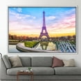 thumbnail image 6 of Cityscape Wall Art, France Canvas Art, Landmark Printed, Eiffel Tower Artwork, Sunset Artwork, Travel Artwork, View Canvas Art, Canvas Wall Decor - Black Framed, 6 of 9