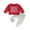 Red, variant on BemeyourBBs Toddler Baby Boy Spring Outfits Valentines Day Clothes Letter Print Long Sleeve Pullover Sweatshirt Tops Solid Pants Set