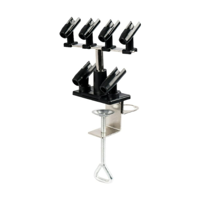 Soporte de aerógrafo Accesorios de aerógrafos suministros de fijación resistente, soporte de la estación de cepillo de aire portátil de aire Hold 6