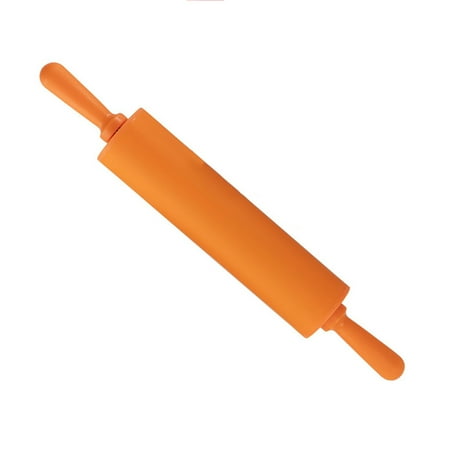 

Mini Silicone Rolling Pin Non Stick Surface with Handle 1.6X11.8inch Rolling Pin