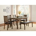 thumbnail image 5 of Lexicon Delmar 5 Piece Wood Counter Height Dining Set in Espresso, 5 of 5