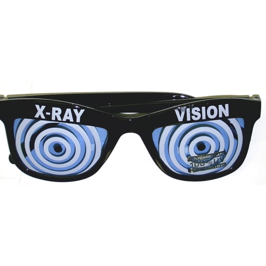 Blue XRay Vision Glasses X Ray Specs Goggles Hypnotize Wayfarer Adult
