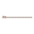 thumbnail image 2 of 5 Carat Bezel Set Diamond Tennis Bracelet in 14K Rose Gold (7.5 Inch), 2 of 4