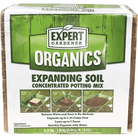 Expert Gardener Organics Expanding Soil 2.25 Cu.Ft. Coir (Best Soil For Lavender)