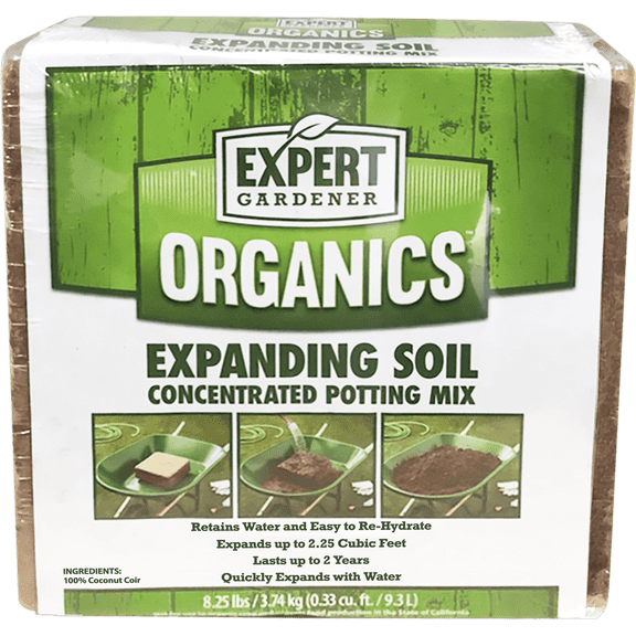 Expert Gardener Organics 2.25 cu ft Expanding Soil Concentrated Potting Mix
