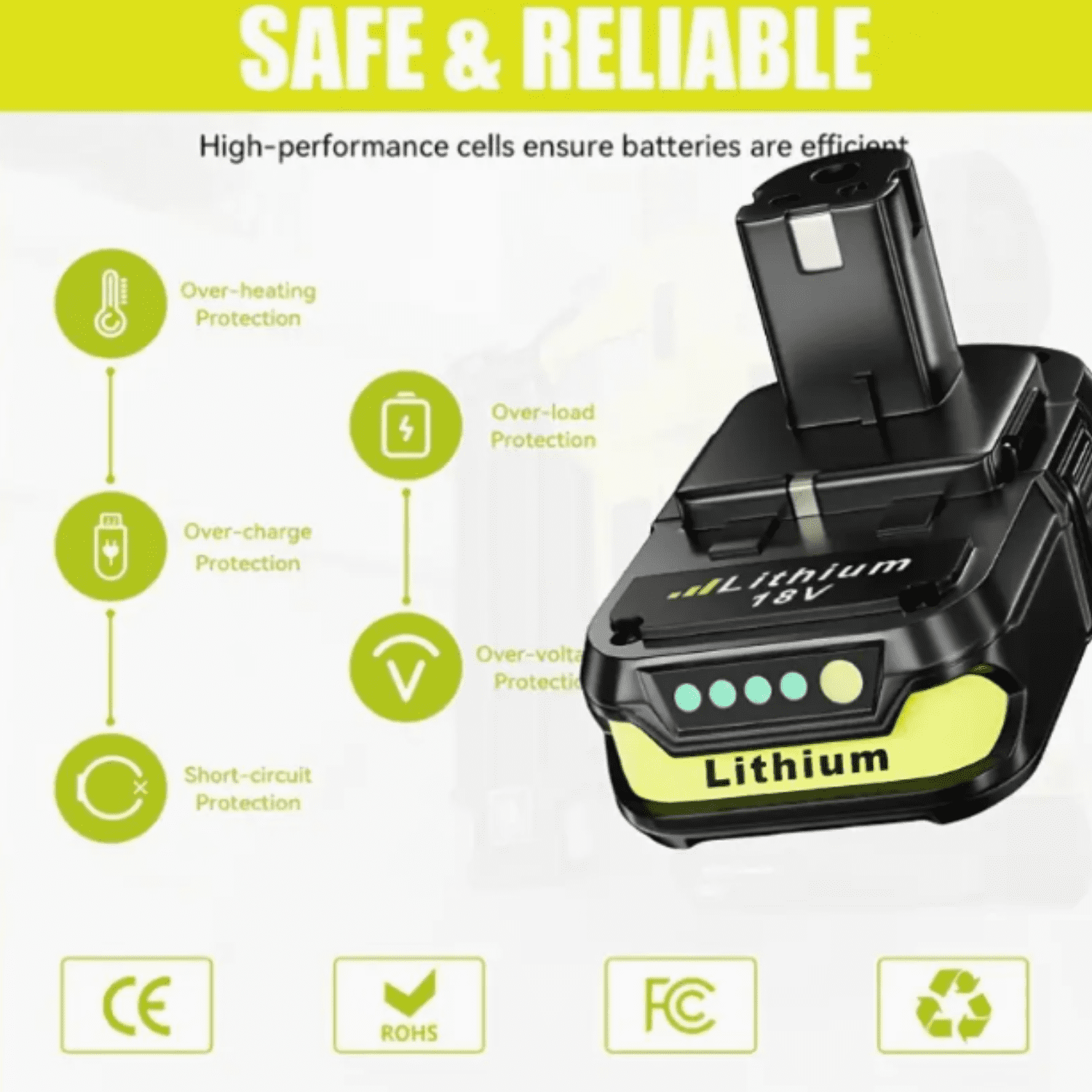 2Packs P102 3.6Ah Battery Compatible with Ryobi 18v Battery P108 P102 P103 P104 P105 P107 P109 P122 P145 Replacement 18 Volt ryobi Battery
