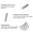 thumbnail image 5 of Uxcell 304 Stainless Steel Round Rods 6mm x 300mm for DIY Craft, 4Pcs, 5 of 5