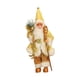 thumbnail image 3 of Figura de Papá Noel, muñeco, adorno para fiesta de Navidad, decoración navideña, coleccionable, de pie Oro, 3 of 9