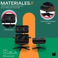thumbnail image 3 of Mubson Sillon Lounge con Ottoman De Piel Genuina Silet Negro, 3 of 5