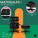 thumbnail image 3 of Mubson Sillon Lounge con Ottoman De Piel Genuina Silet Negro, 3 of 5