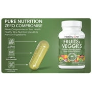 Healthy One Fruits and Veggies Supplement, 27 Superfood Vitamins, 120 Capsules, 60 Serving