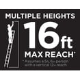 thumbnail image 3 of COSCO SmartClose Telescoping Aluminum Ladder (300-lb Capacity, 12.5 ft. ladder with 16 ft. Max Reach), 3 of 11