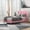 Pink, variant on alazyhome Twin Size Upholstered Platform Bed Frame, Easy Assemble, Pink