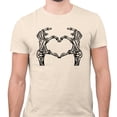 thumbnail image 2 of Skeleton Heart Hands Shirt Unisex X-Large Natural, 2 of 5