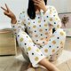 thumbnail image 1 of Autumn 2pieces Pyjamas Set Women Thin Sexy Sleepwear Lovely Home Suit 2023 Round Neck Girls Sleepwearlong Sleeve Pajamas, 1 of 4