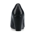 thumbnail image 4 of Journee Womens Danika Almond Toe Comfort Dress Wedges, 4 of 10