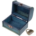thumbnail image 2 of Vintage Jewelry Trinket Box Wooden Hasp Jewelry Case Decorative Storage Box, 2 of 8