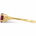 thumbnail image 3 of 10K Yellow Gold Polished Geniune Ruby Birthstone Ring (Size 7) Made In United States 10xbr136, 3 of 5