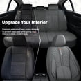 thumbnail image 3 of Egamige Car Seat Covers, Universal Fit, with Lumbar Support, Waterproof Leather, Front and Rear Seat Covers, Fits Most Cars, 5-Piece Set, 3 of 10