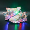 thumbnail image 4 of Children's LED Casual Shoes Girls Breathable Non-Slip Light-Up Sneakers Luminous Sneakers for Girls Sport Running Walking School Shoes, 4 of 5