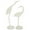 White Solid Bird Animals S/2 10", 12"H, variant on 10", 12"H White Metal Bird Sculpture, by DecMode (2 Count)